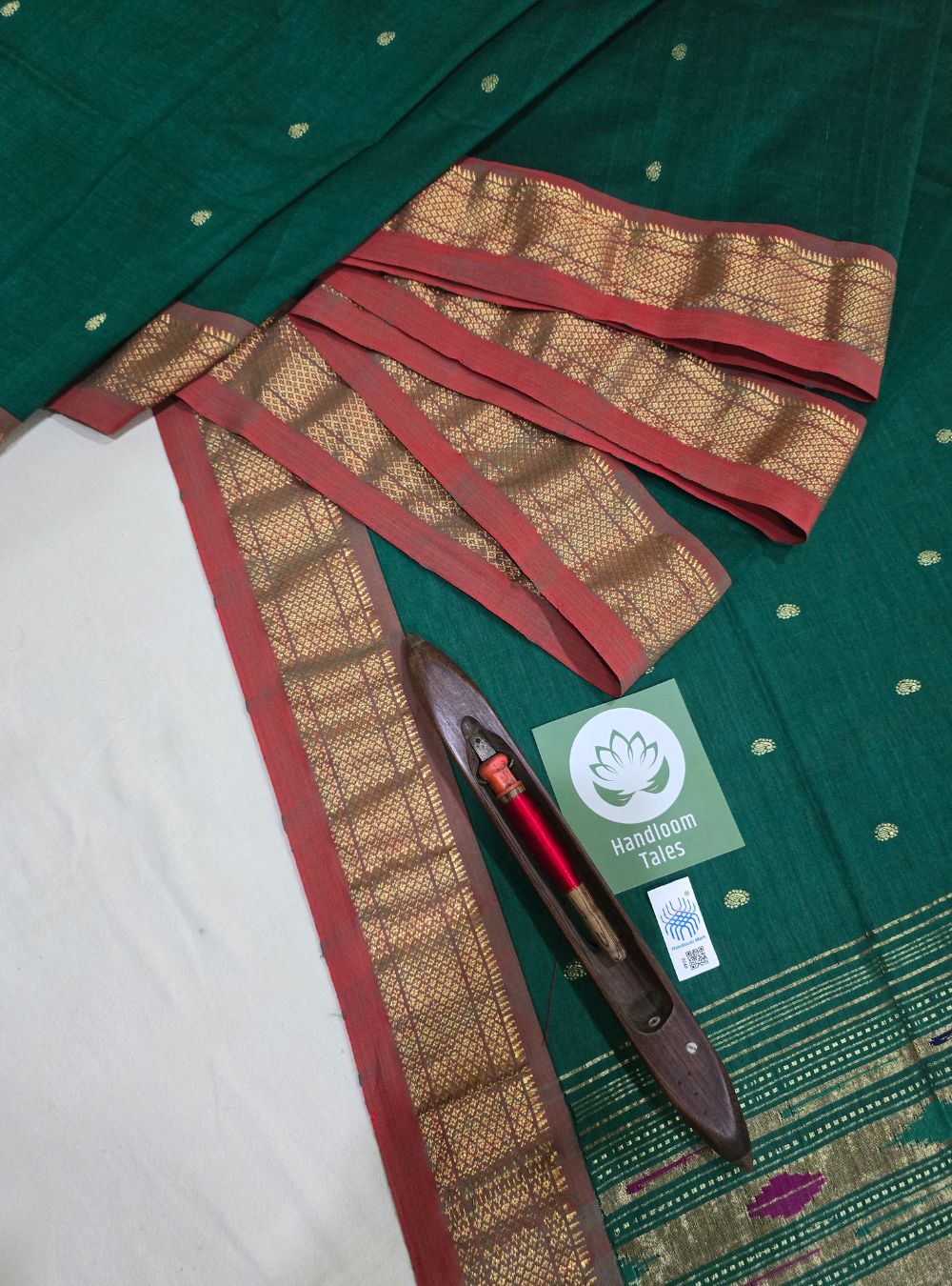 Asawali Charm: Floral Cotton Classic - Green
