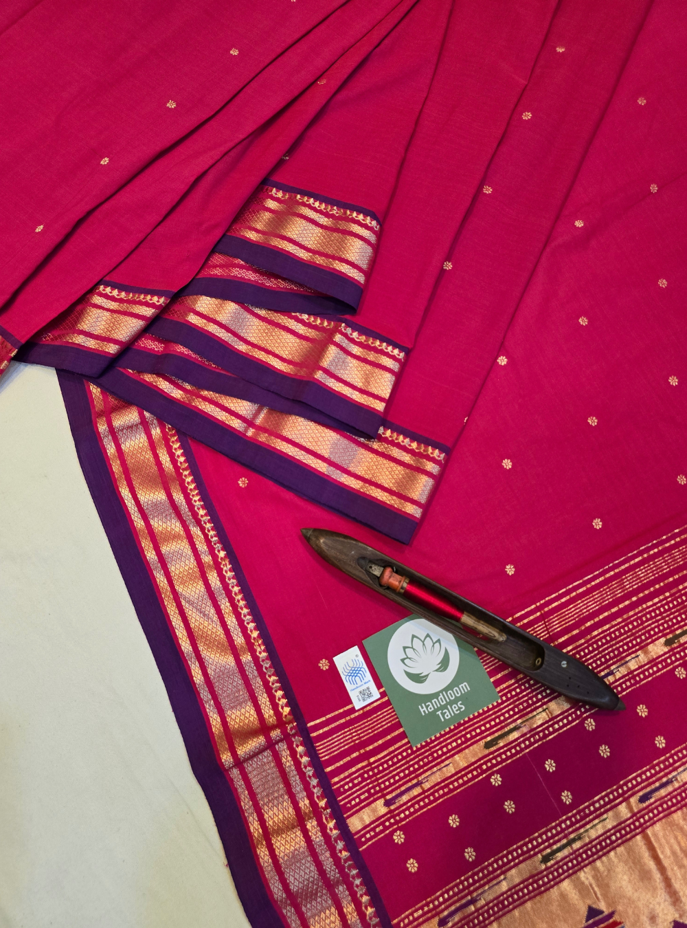 Asawali Charm: Floral Cotton Classic - Red