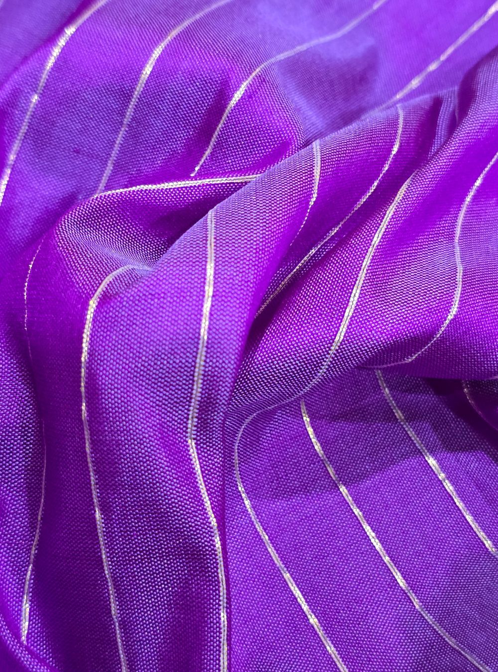 Baingani Baro Punja Charm: The Golden Stripes Paithani