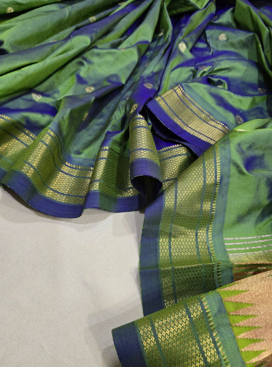 Green Graceful Legacy: The Refined Traditional Paithani