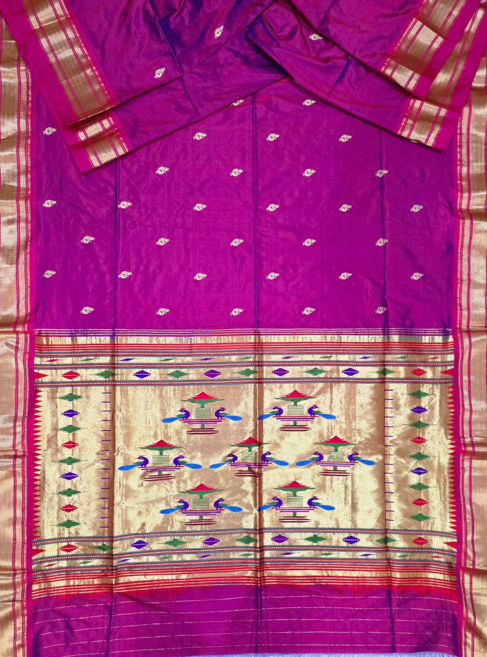 Graceful Legacy: The Refined Traditional Paithani - Magenta